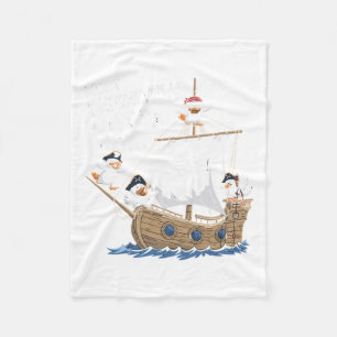Duck Most Definitely Not All In A Row Mental Healt Fleece Blanket