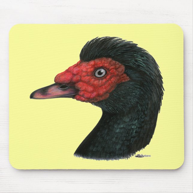 Duck:  Muscovy Head Mouse Pad (Front)