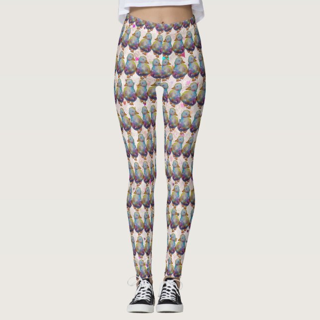 Duck named Rainbow Leggings (Front)