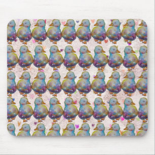 Duck named Rainbow Mouse Pad