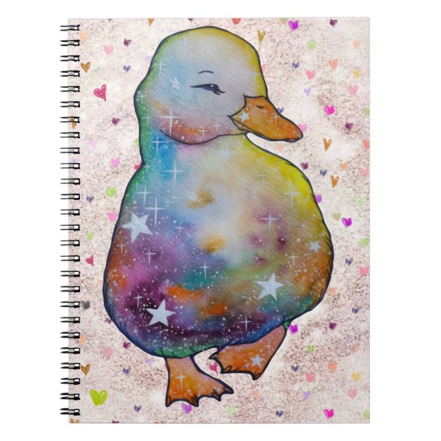 Duck named Rainbow Notebook (Front)