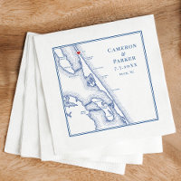 Duck NC Outer Banks OBX Navy Elegant Wedding