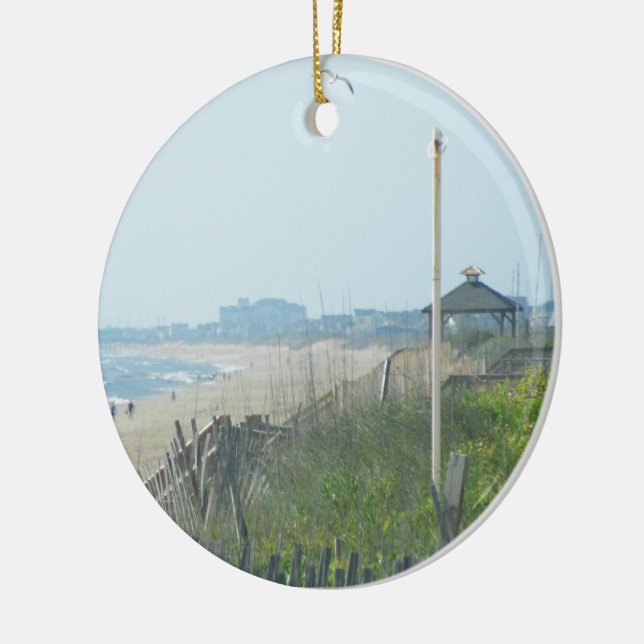 Duck North Carolina Coastline Ceramic Tree Decoration (Left)