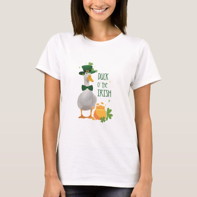 Duck o' the Irish St. Patricks Day T-Shirt (Front)
