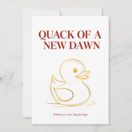 Duck of a New Dawn – Personal Sunrise Fresh Start Invitation