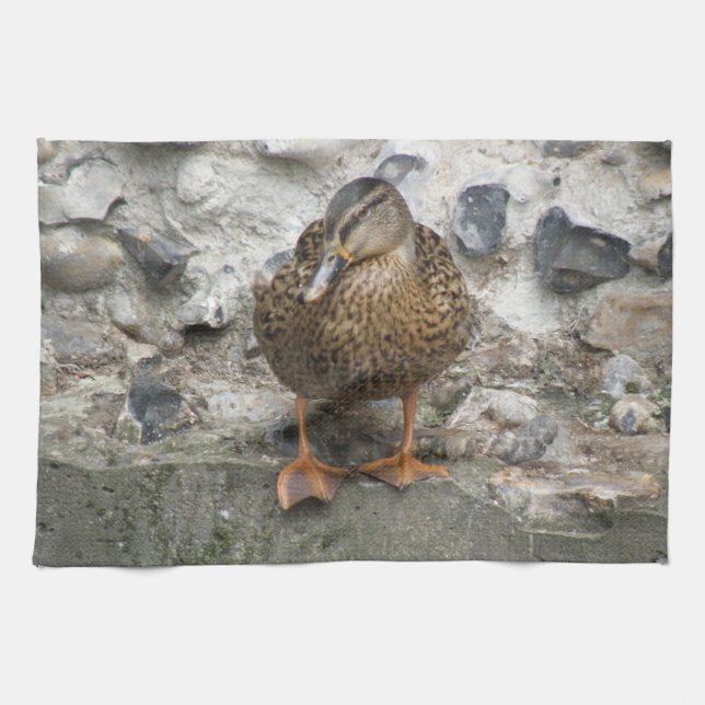 Duck on a Wall Kitchen Towel (Horizontal)