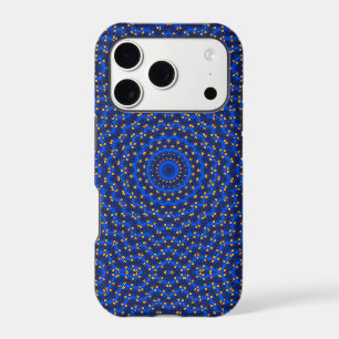 Duck on blue kaleidoscope...