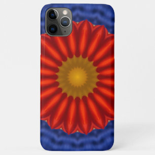 Duck on blue with red kaleidoscope iPhone 11 pro max case
