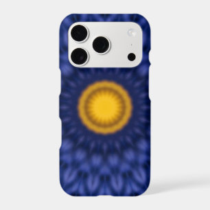 Duck on blue with yellow kaleidoscope