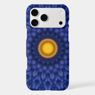 Duck on blue with yellow kaleidoscope