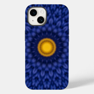 Duck on blue with yellow kaleidoscope Case-Mate iPhone 14 case