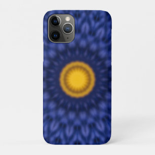 Duck on blue with yellow kaleidoscope iPhone 11 pro case