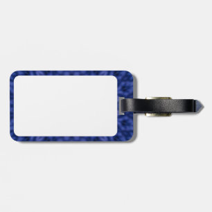 Duck on blue with yellow kaleidoscope luggage tag