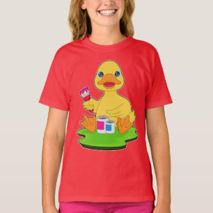 Duck Painter Paint brush Painting T-Shirt