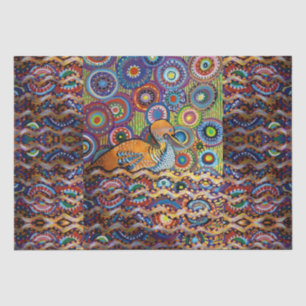 duck painting   tissue paper