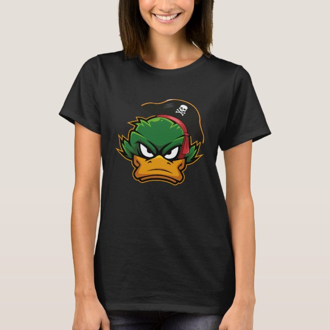 Duck Pirate Farmer Duck Day Wild Duck  3 T-Shirt (Front)