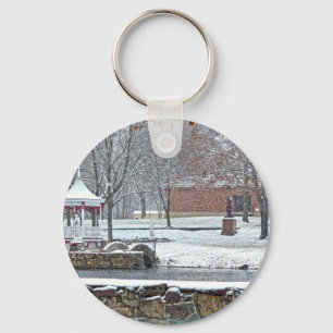 Duck Pond at Ste. Marie Du Lac Key Ring