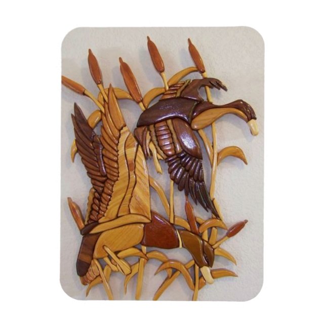 "Duck Pond Flight" Magnet (Vertical)