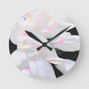 Duck Pond Haze Round Clock