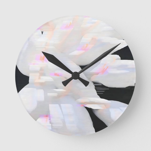 Duck Pond Haze Round Clock (Front)