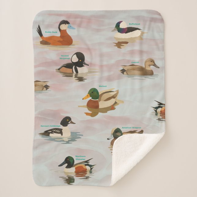 Duck Pond Sherpa Blanket (Front)