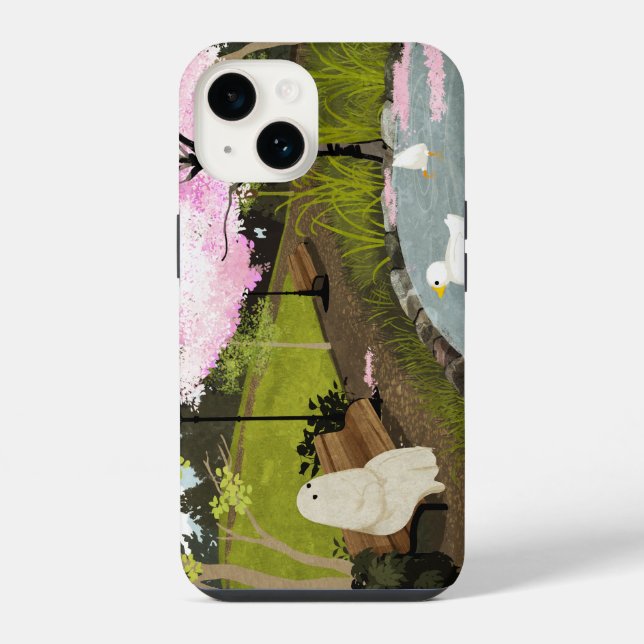 Duck Pond - Spring iPhone Case (Back)