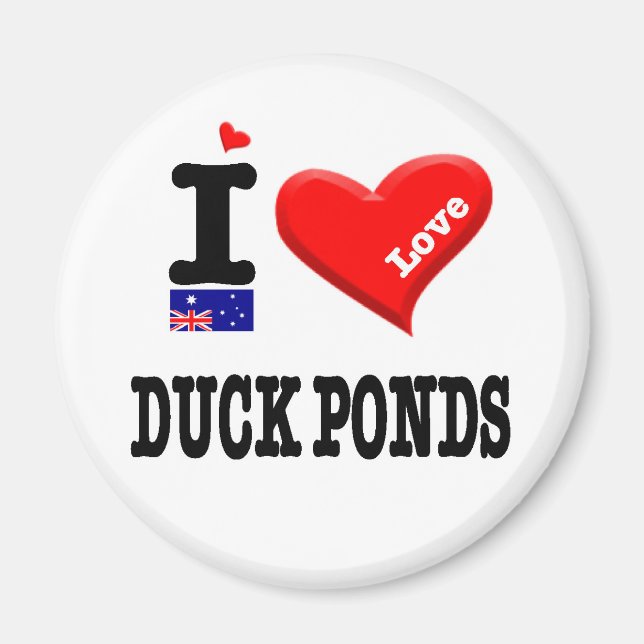 DUCK PONDS - I Love Magnet (Front)
