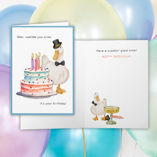 Duck Pun Birthday Card