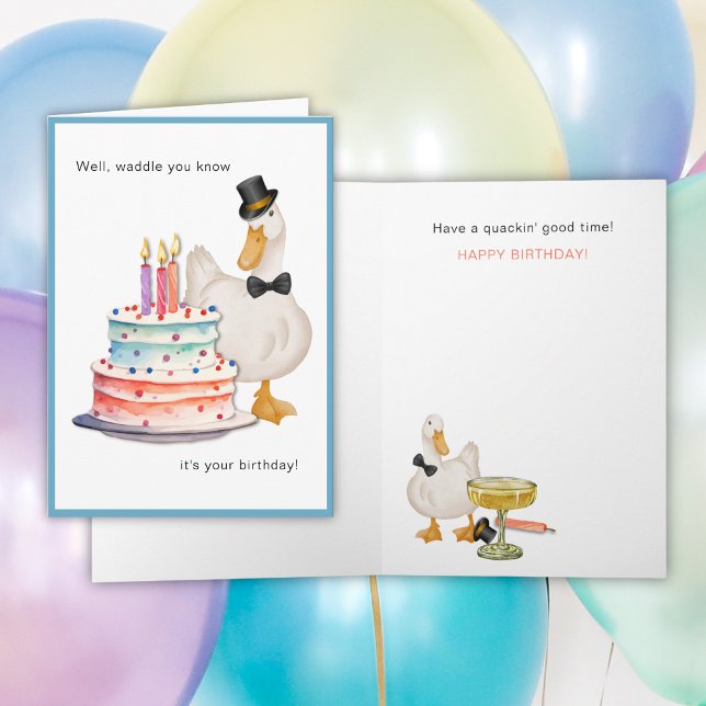 Duck Pun Birthday Card (Creator Uploaded)