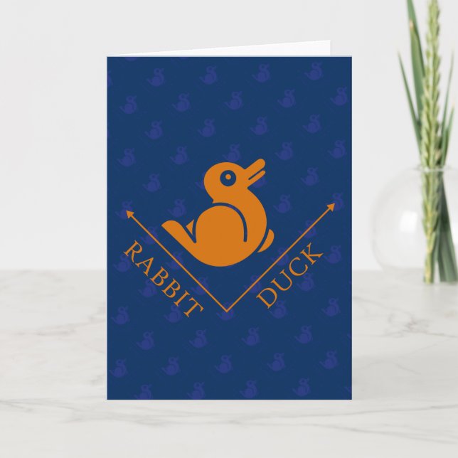Duck Rabbit Illusion Card (Front)