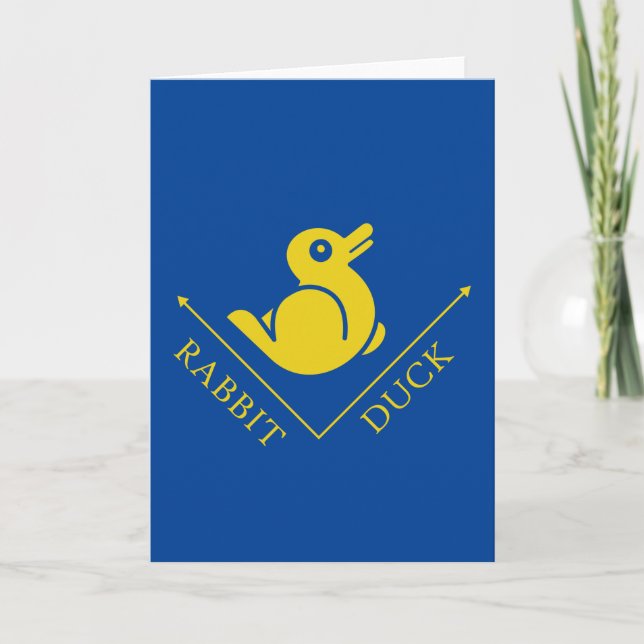 Duck Rabbit Illusion Card (Front)