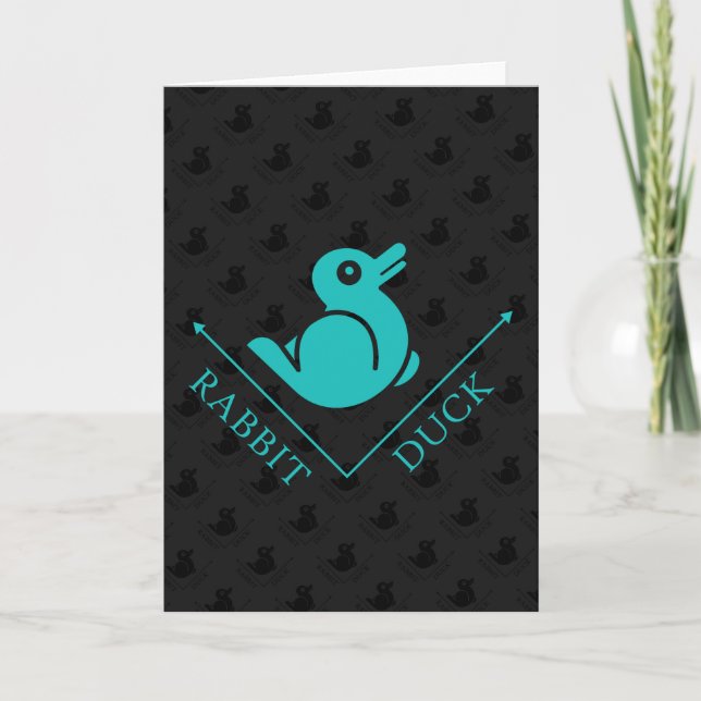 Duck Rabbit Illusion Card (Front)