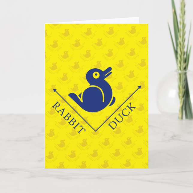 Duck Rabbit Illusion Card (Front)