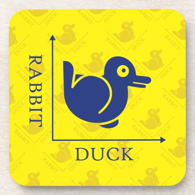Duck Rabbit Illusion Coaster (Front)