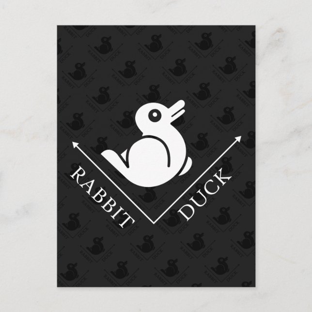 Duck Rabbit Illusion Postcard (Front)