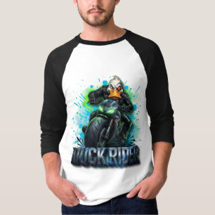 Duck Rider 3D Cyber Duck Motorcycle T-Shirt