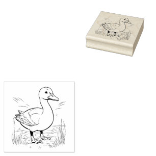 Duck Rubber Stamp