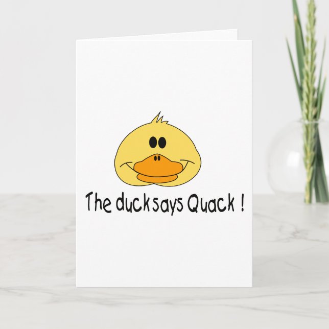 Duck Says Quack Card (Front)