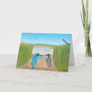Duck Shooting Greeting Card