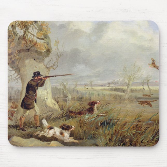 Duck Shooting (oil on canvas) Mouse Pad (Front)