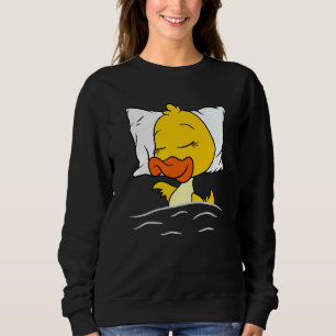 Duck Sleeping Animals Ducks Nightgown Sleeping Duc Sweatshirt