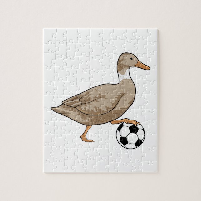Duck Soccer player Soccer Jigsaw Puzzle (Vertical)