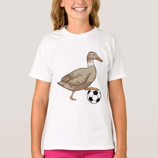 Duck Soccer player Soccer T-Shirt (Front)