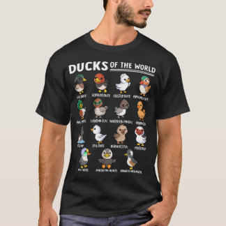 Duck Species Cute Goose Animal Educational Ducks T-Shirt