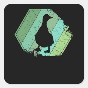 Duck Square Sticker