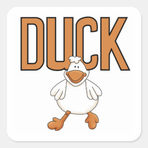 Duck Square Sticker