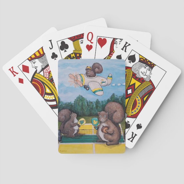 Duck Squirrels Playing Cards (Back)