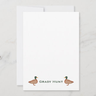 Duck Stationary Invitation