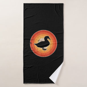 Duck   Style 60s 70s Farm Gifts Men Women Farmer Bath Towel
