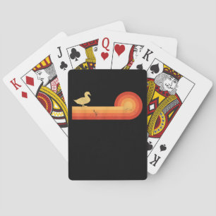 duck style 60s 70s farm gifts men women farmer playing cards